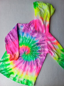 Kids Neon Tie Dye Hoodie