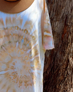 Earthy Spiral T-shirt Dress