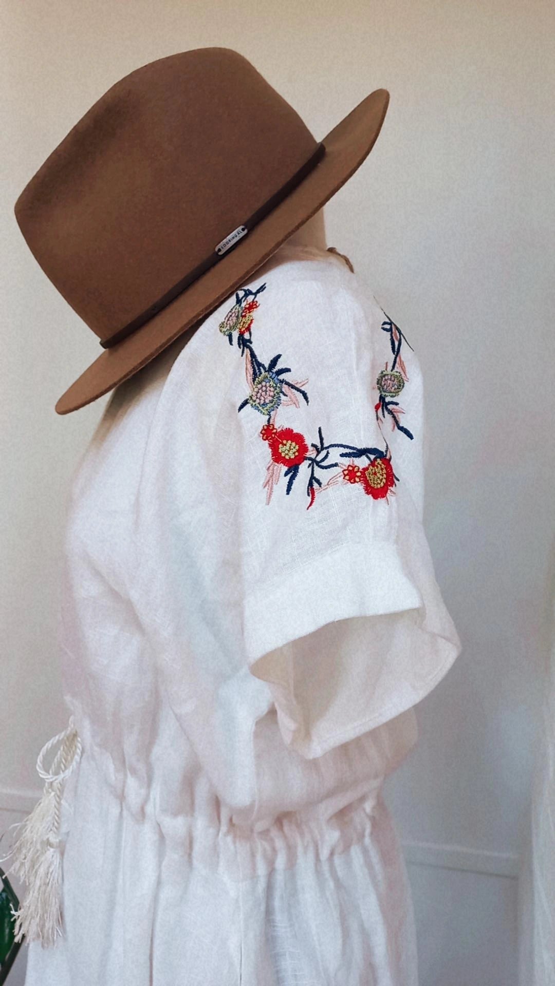 White Linen Dress