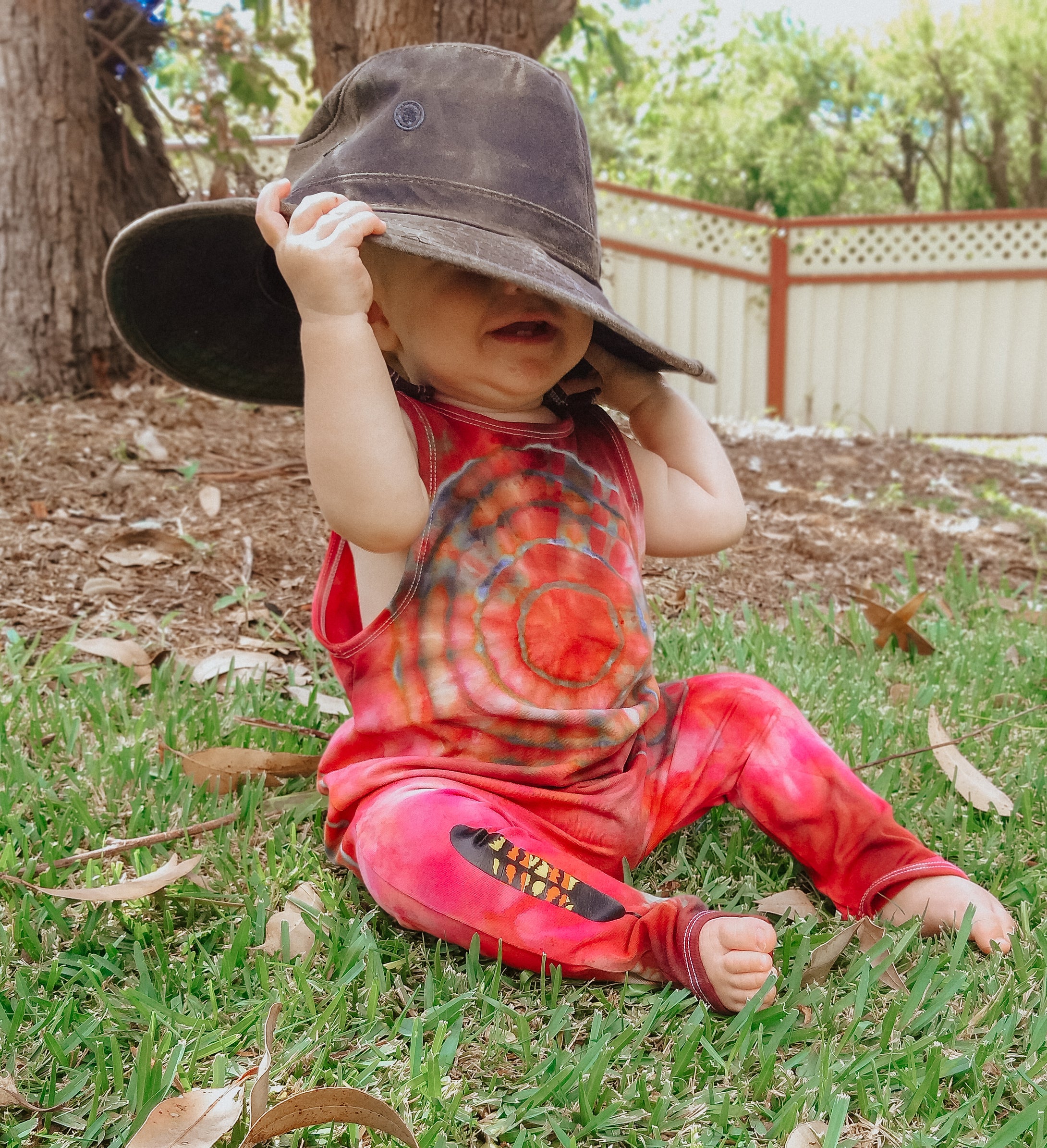 Tie Dyed Slouch Romper in 
