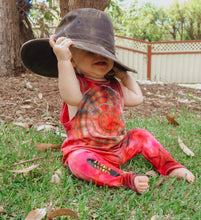 Load image into Gallery viewer, Tie Dyed Slouch Romper in &quot;Of The Earth&quot; Colourway