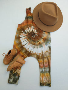 Retro Spiral Slouch Romper - pre order