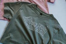 Load image into Gallery viewer, Stay Wild Moonchild Crop - Sage ONLY.