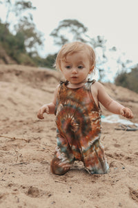 Retro Spiral Slouch Romper - pre order